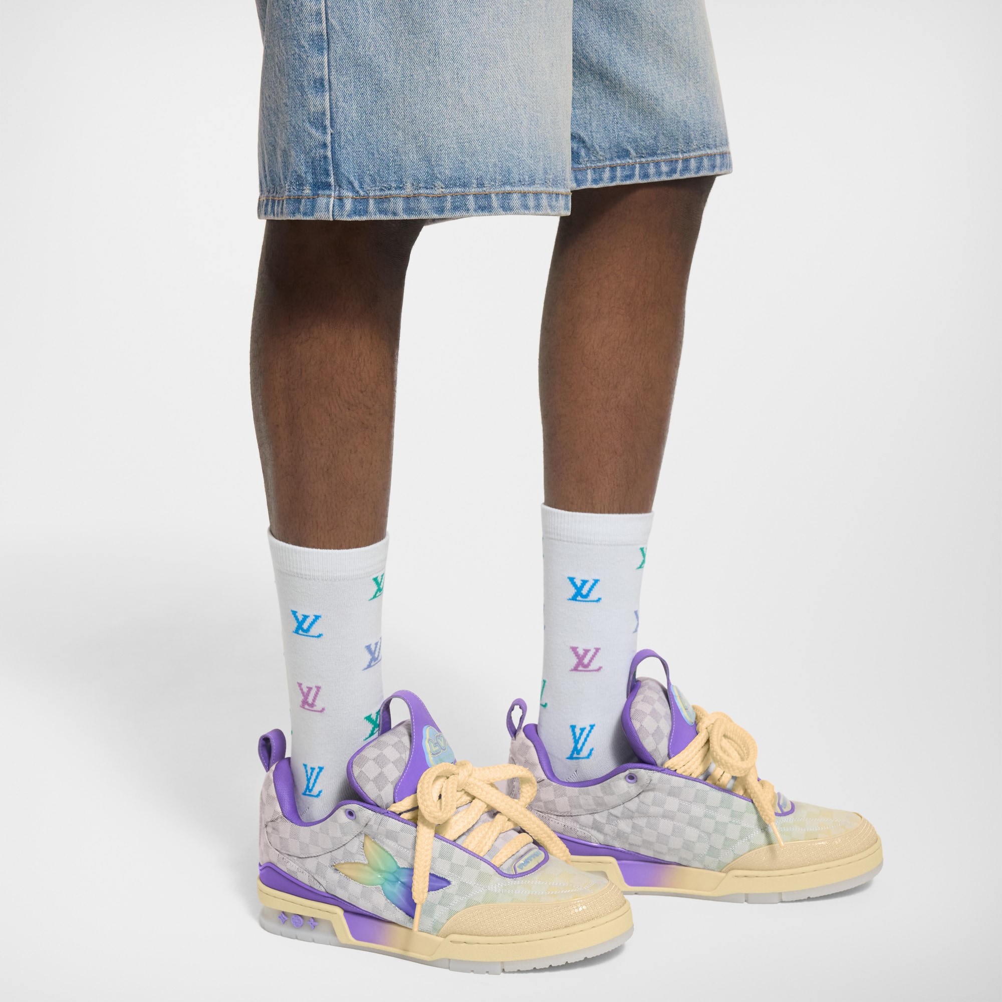 LV Blason Shading Socks S00 - Accessories | LOUIS VUITTON